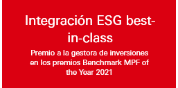 Best-in-Class Corporate Governance and Outstanding achiever of ESG Integration at the Benchmark Fund of the Year Awards